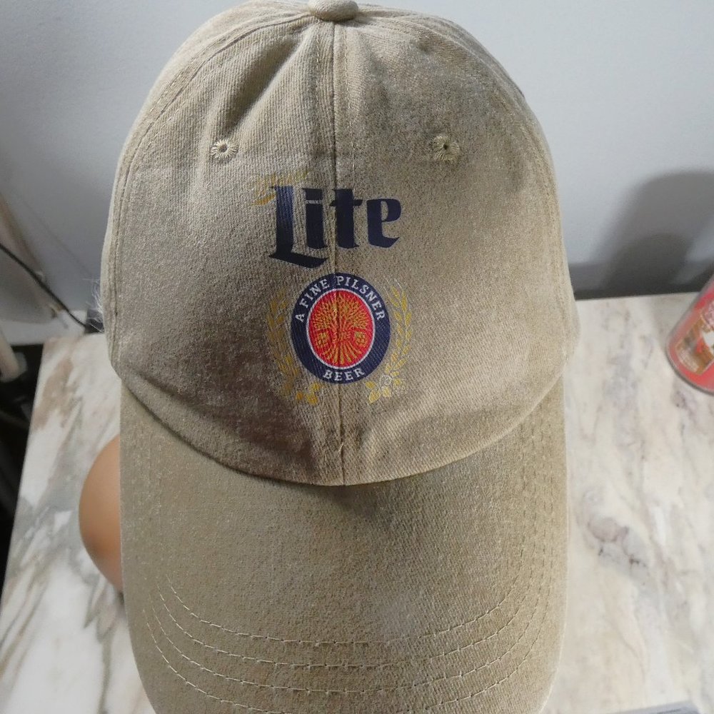 Adjustable Baseball Hat Cap Miller Light